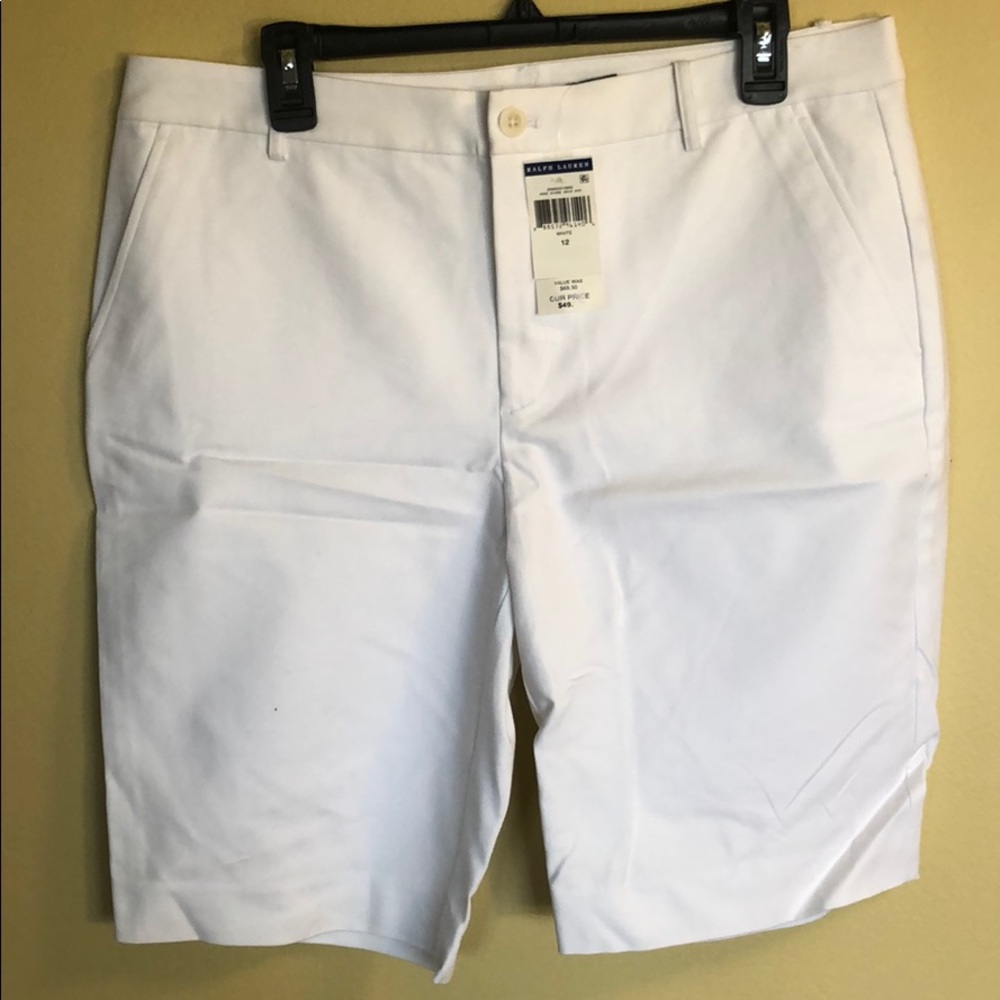 NWT Ralph Lauren White Walking Shorts Sz. 12